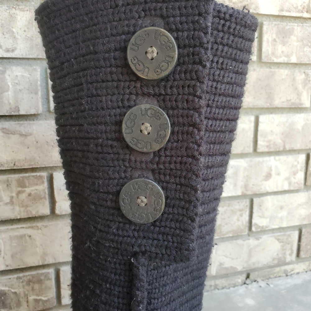 UGG Cardy Classic button knit tall boots women's - Picture 10 of 16
